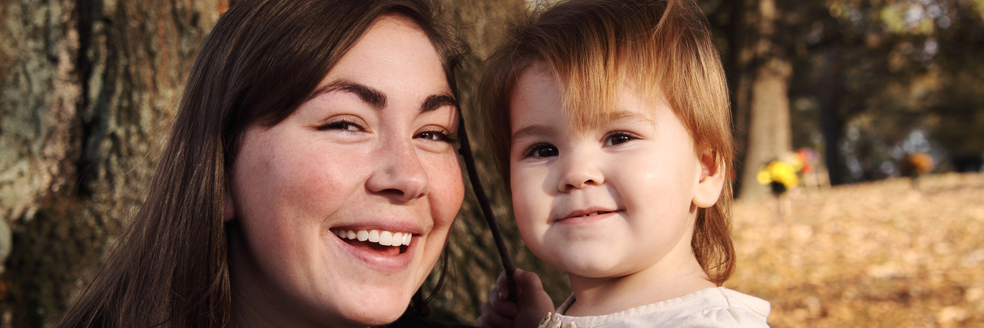 Mother and Daughter Outside